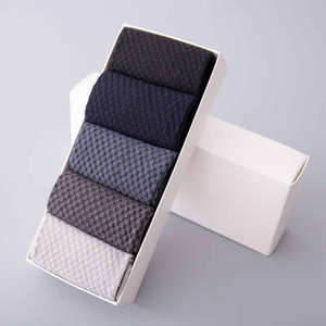 Calcetines de Algodón Unisex para Hombre, Logotipo Personalizado, Modernos, Juego de 5 Pares, Estilo Ejecutivo, Antideslizantes, Antibacterianos, Fabricante Directo - Product Image 5