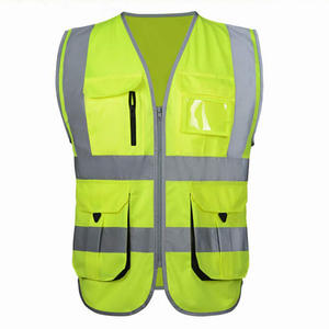 Chaleco de Seguridad de Alta Visibilidad para Construcción, Prenda Holgada de Poliéster con Chaqueta Reflectante Impermeable, Soporte para Logotipo Personalizado - Product Image 4