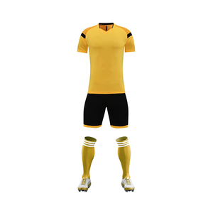 Nuevo diseño uniforme de fútbol en blanco transpirable deporte 7v7 azul marino camiseta de fútbol - Product Image 6