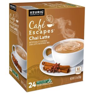 Café Escapes Chai Latte, dosettes K-Cup individuelles Keurig, 96 unités - Product Image 3