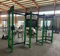 BN Professional Fitness Studio – Machine d'entraînement multifonctionnelle à double câble avec rack de musculation à huit poteaux – Combo