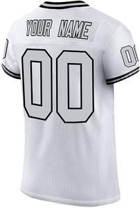 Maillot de football américain personnalisé unisexe, sublimé, respirant, évacuant l'humidité, manches courtes, taille plus, vêtements de sport - Product Image 2