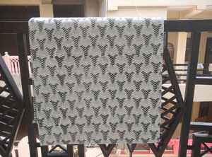 High Quality Eco-Friendly Home Textile Cotton Canvas Fabric 100% Cotton 280 GSM <b>Wooden</b> <b>Block</b> Flower Printed Curtain Craft Boys - Product Image 3