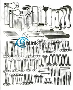 MAJOR Laparotomy Set 197 Pcs Surgical Instruments Surgery Medical Abdominal Gold GERMAN STAINLESS CE ISO APPROVED HOT SALE