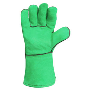 Gants de soudage rouges en cuir de vachette de qualité supérieure Protection contre les incendies Construction Gants de barbecue - Product Image 2
