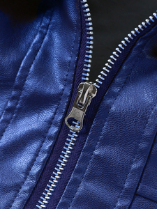Chaqueta de Cuero Genuino para Hombre, Cuello Alto, Reversible, Transpirable, Resistente al Viento, Invierno, Mangas Largas, Estilo Urbano, Profesional - Product Image 6