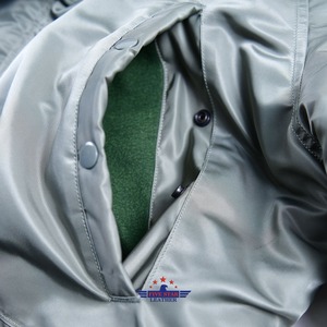 Chaqueta de vuelo estilo N3B de cuero FiveStar para hombre, Parka con capucha para clima frío inspirada en Vintage, impermeable, cálida, prendas de vestir exteriores de invierno - Product Image 2