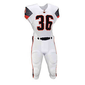 Personnalisable Jeunesse Football Américain Jersey Team Sets Short Sleeve Mesh Uniform avec Sublimation Design American Sports Wear - Product Image 5