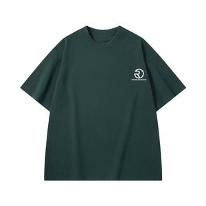 2025 hommes haute qualité 300GSm coton goutte épaule T-Shirt surdimensionné hommes été à manches courtes hauts ample blanc T-shirt décontracté - Product Image 4