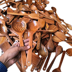 Mini Espátula de Madera Natural Hecha a Mano, Utensilio de Cocina Ecológico, Opción de Logotipo Personalizado, Hecho en India - Product Image 2