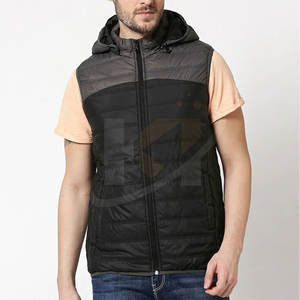 Custom Logo Made Design Your Own Logo Men Puffer <b>Vest</b> Casual Outdoor Wear Men Puffer <b>Vests</b> - Product Image 2