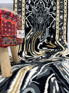 พรมขนสัตว์เปอร์เซีย3D หลอมละลายงานวิ่งแบบทอมือสำหรับบ้านพรมปูพื้นผนังศิลปะและโถงตามสั่งขนาด - Product Image 4