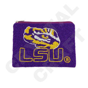 Pochette à monnaie LSU Seed Beaded Coin Pouch Wallet Beautiful Fashionable Accessory with Fashionable Accessories Caractéristiques - Product Image 1