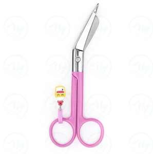 Tijeras de operación quirúrgica de acero inoxidable Pinzas Kelly y tijeras de vendaje con mangos impresos coloridos - Product Image 4