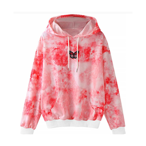 เสื้อฮู้ดแบบสวมหัวผ้าฟลีซสำหรับผู้ชายและผู้หญิง,เสื้อฮู้ดดี้แบบมัดย้อมสินค้าใหม่ฤดูหนาว - Product Image 1