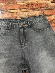 <b>Men</b> customized logo denim casual <b>shorts</b> featuring premium quality 100% cotton fabric with a plain design elastic waistband - Product Image 3