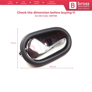 Poignée de porte intérieure gauche BDP1180 806718771R pour Symbol MK3 Sandero MK2 Stepway - Product Image 5