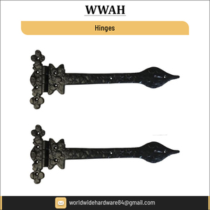 Bisagras decorativas para puertas y ventanas, herrajes de hierro fundido y latón antiguo de alta calidad - Product Image 3