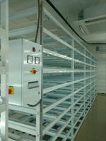Étagère de stockage industrielle en acier inoxydable pour laboratoire de culture cellulaire, pour salles de culture, 4 niveaux ETCR-4R