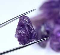 Piedra Preciosa de Amatista Púrpura Natural en Bruto, Cambio de Color, Tono Violeta Intenso, Genuina, Grado Excelente, 100 Gramos, 5mm, con Orificio, para Joyería