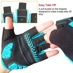 Gants de vélo d'équitation de vélo OEM de bonne qualité Logo personnalisé mince respirant écran tactile demi-doigt Gants de cyclisme - Product Image 5