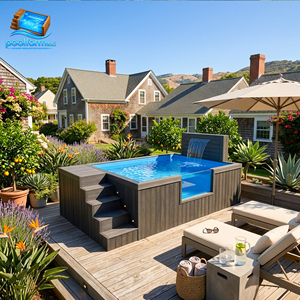 Piscina Elevada de Fibra de Vidrio con Acabado de Madera para Uso Familiar y Infantil, en Oferta - Product Image 6