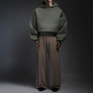 Sudadera con Capucha Personalizada con Estampado DTG 100% Algodón, Sudadera de Forro Polar Grueso para Invierno con Estampado Puff y Hombros Caídos - Product Image 3