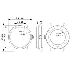 316L Stainless Steel <b>Watch</b> <b>Case</b> 41mm Sapphire Glass Fit Miyota 8215 Automatic Movement OEM Custom Wristwatch Accessories - Product Image 4