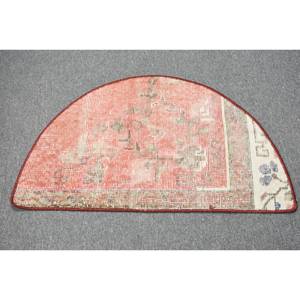 Alfombra Kilim de lana roja y Beige clásica, alfombras rectangulares turcas de área grande de 2,5X1,5 pies con respaldo de látex, grosor de 10mm para pasillo - Product Image 1