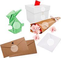 Op maat gemaakte biologisch afbreekbare transparante kleeflabels, milieuvriendelijke verpakkingspapier cellofaan stickers