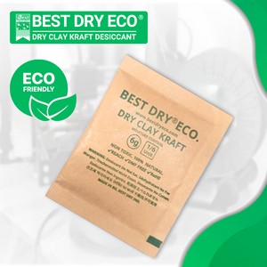 BEST DRY ECO (Argile sèche Kraft) Sachets déshydratants de 6 g - Protection contre l'humidité et la moisissure écologique, additifs pétroliers, pureté à 100 % pour les aliments - Product Image 6
