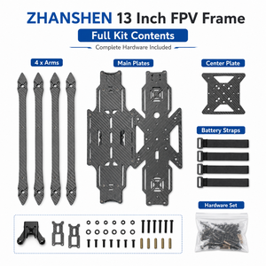 Ares 13 Inch Carbon Fiber FPV <b>Drone</b> Frame Kit for Long Range <b>Quadcopter</b> DIY Build - Product Image 2
