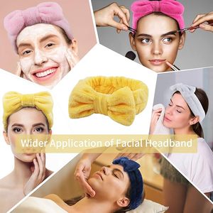 Bandeau élastique pour cheveux en polaire douce avec nœud papillon, pour maquillage et douche, pour femmes - Product Image 5