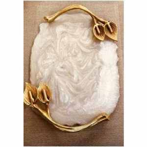 Bandeja de servicio artesanal de resina Natural hecha a mano, adornos navideños de tendencia para el hogar, exhibición de joyería, hogar elegante - Product Image 4