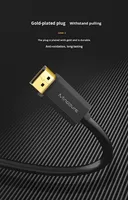 Câble DP vers DP avec boîtier ABS, 4K60Hz, pour ordinateur, PC, HDTV