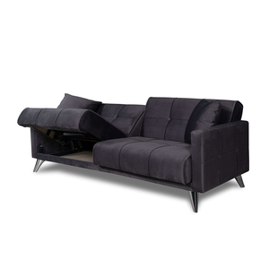 Sofá reclinable convertible con mechones Tranquil Tides para sala de estar pequeña, oficina, dormitorio, estilo de muebles turcos - Product Image 3