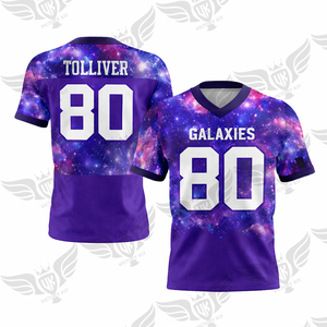 Maillot de football américain personnalisé rouge et noir en gros 2026 – Nom et numéro personnalisés, uniforme d'équipe - Product Image 4