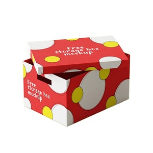 Custom Printed <b>Paper</b> Storage Box with Lid | Foldable Gift Packaging Box Decorative Cardboard Organizer Box for Retail Packaging - Product Image 1