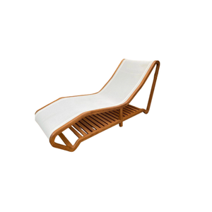 Chaise longue de luxe de loisirs chaise de piscine en bois de teck chaise longue d'extérieur de lit de plage de patio fabriquée en Indonésie - Product Image 1