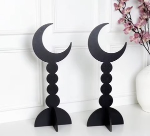 Cadre de mosquée en bois noir, décoration artisanale, centre de table islamique, élégant, décoration de la maison pour le Ramadan, l'Aïd, ornement de festival - Product Image 4