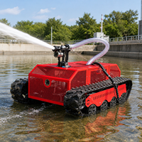 Châssis de robot aquatique AVA-U17 avec canon à eau pour la lutte contre les incendies