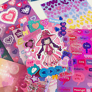 Libro de Pegatinas Decorativas Kawaii de Dibujos Animados, Pegatinas de Vinilo para Scrapbooking, Decoración del Hogar - Product Image 3