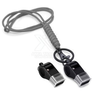 Cordon de sifflet avec longueur flexible et sangle lisse Cordon de sifflet design compact avec mousqueton - Product Image 4