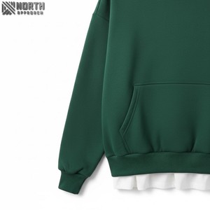 Boxy alta calidad pulóver lujo francés Terry 100% algodón en blanco de gran tamaño Vintage Sudadera con capucha Puff estampado negro 450 GSM Sudadera con capucha - Product Image 3