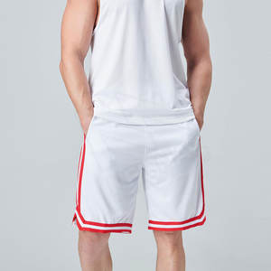 Vente en gros de shorts en maille de polyester de haute qualité pour hommes personnalisés shorts de basket-ball respirants double couche grande taille - Product Image 2
