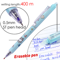 Foska Stylos Gel Gomme Étudiants Mignons Bleus 0.5MM – Ensemble de Stylos Gel Effaçables pour Bureau et Fournitures Scolaires