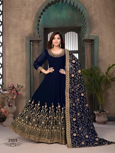 Dernier Eid Festival Wear Gown With Dupatta Salwar Suit Kameez Robes pour femmes pakistanaises Robe longue Robe de mariage indienne - Product Image 2