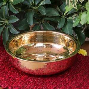 Wholesale Custom Handmade Brass Round Serving <b>Bowl</b> for Fruit & Salad Polished Kitchenware Tabletop Best Finish <b>Metal</b> <b>Bowl</b> - Product Image 1