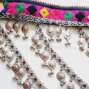 Festival favorito Tribal Kuchi capa cinturón hecho a mano para mujeres joyería étnica audaz aspecto bohemio - Product Image 3