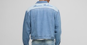 Front Pocket New Design Mid Blue Jean Coats Button Pocket Men's <b>Denim</b> Jacket Autumn Winter Branded Size Clothing - Product Image 2